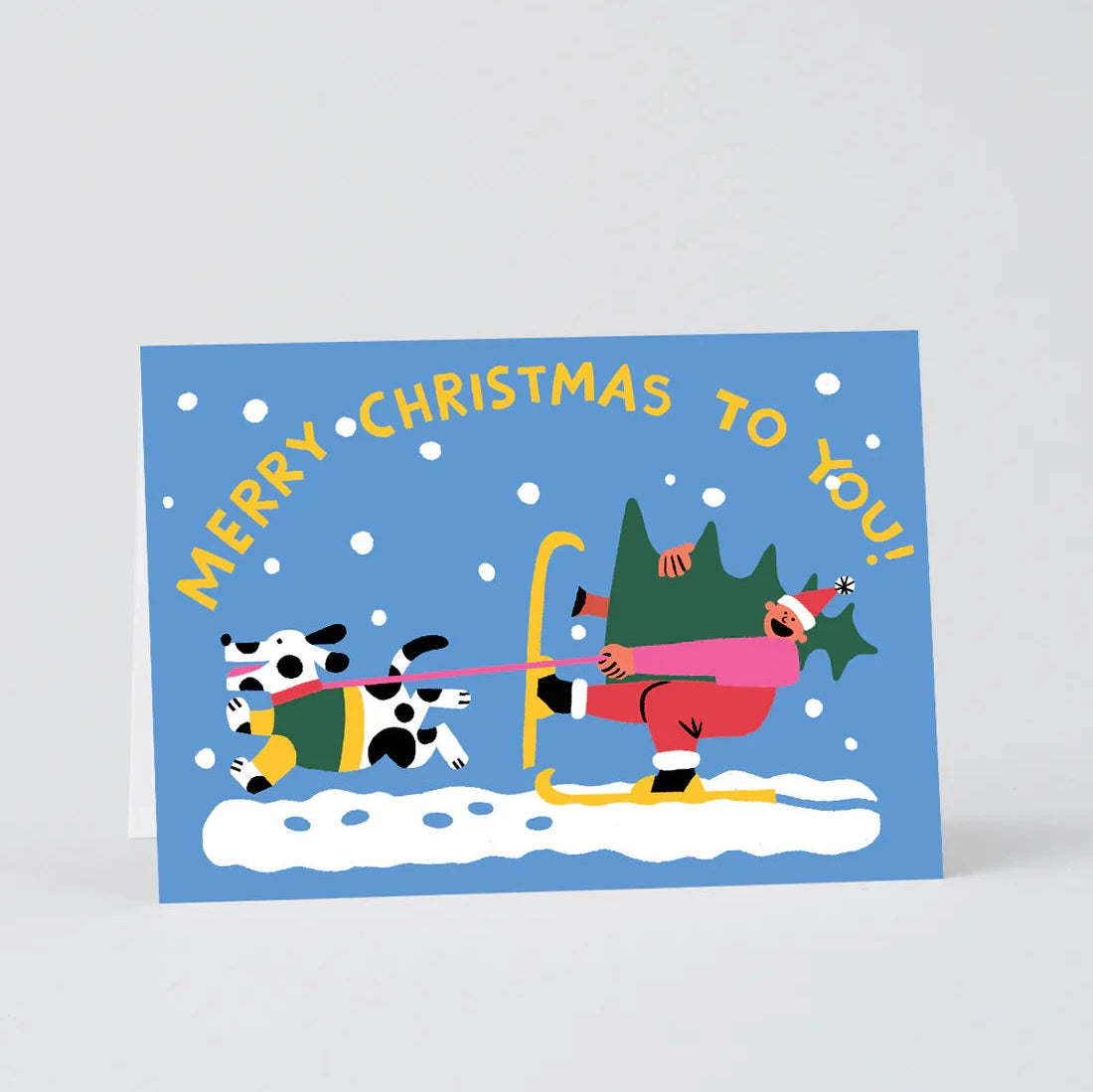 Christmas Card - Skiing