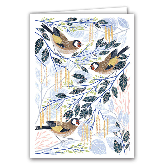 Greeting Card - Goldfinches