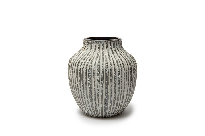 Kyoto Vase - Small in Stone Stripe