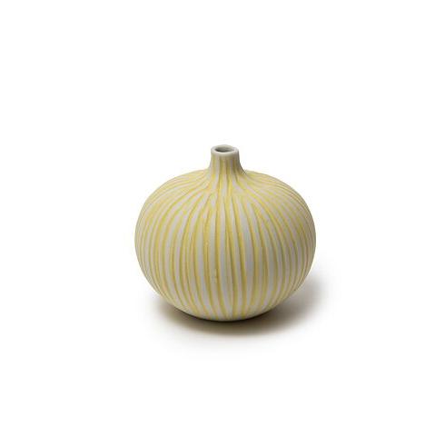 Bari Vase - Small in Yellow Stripe