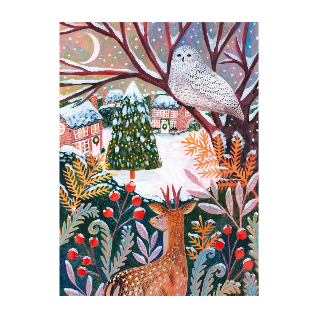 Christmas Cards Pack of 8 - Silent Snowfall