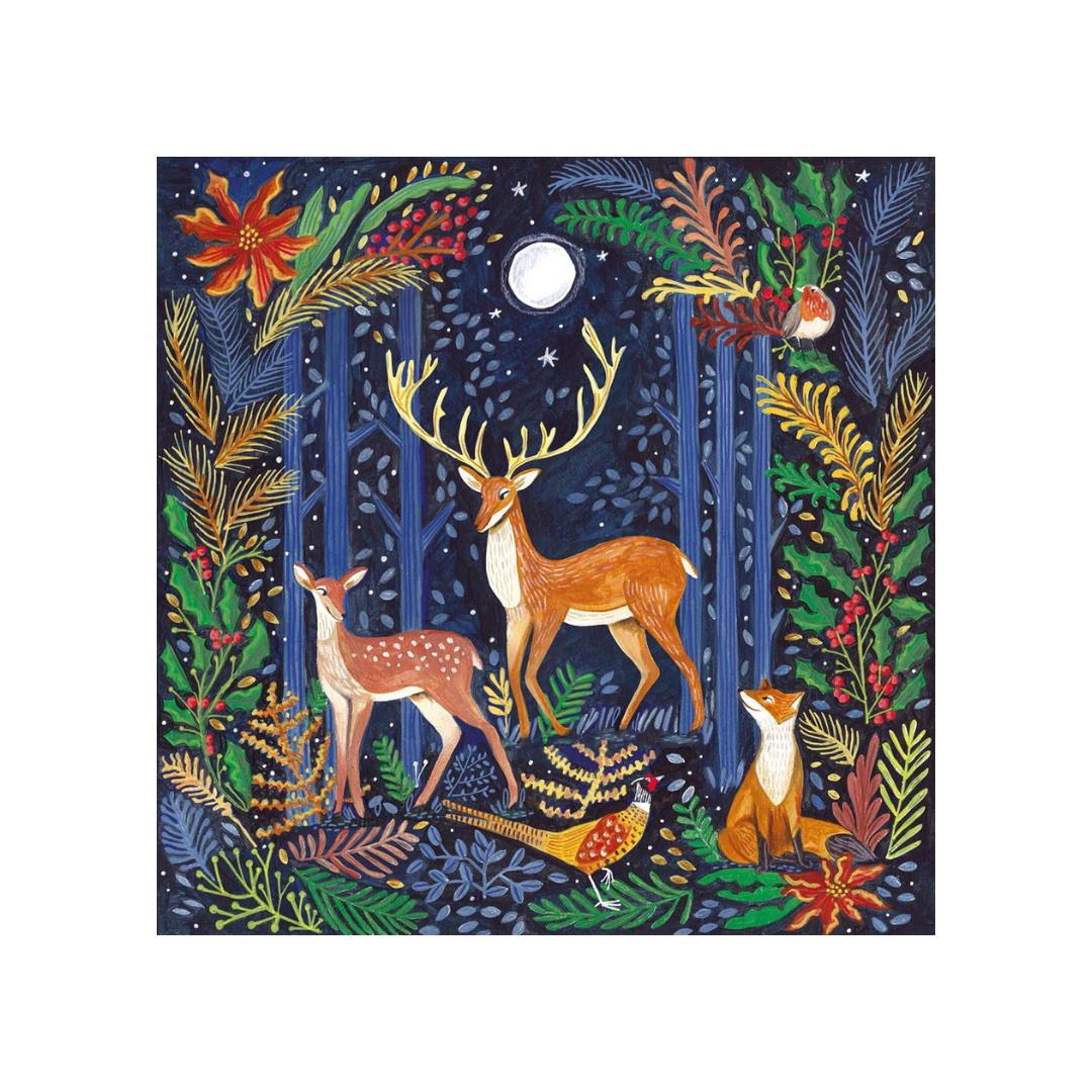 Christmas Cards Pack of 8 - Woodland Gathering