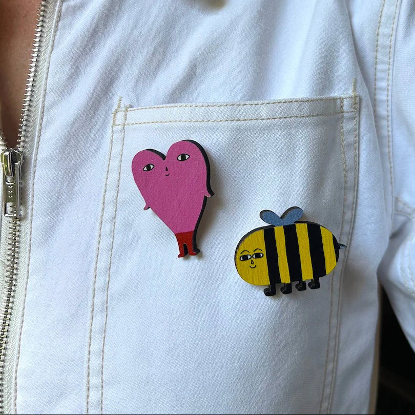 Lovey Pin Badge