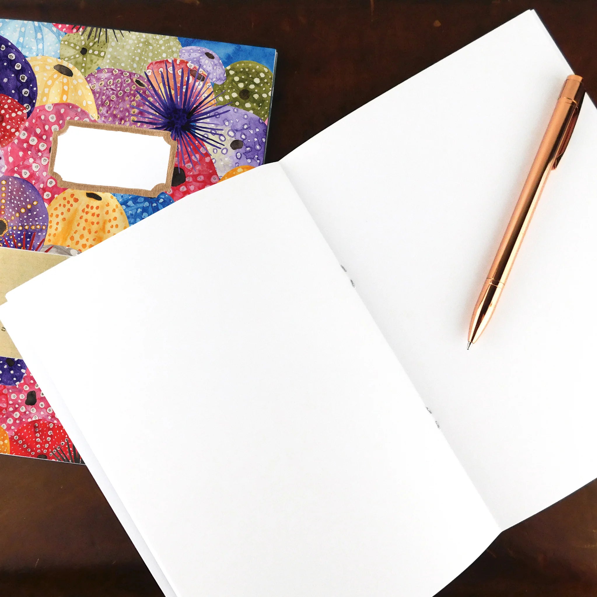A5 Blank Notebook - Echinozoa Sea Urchin
