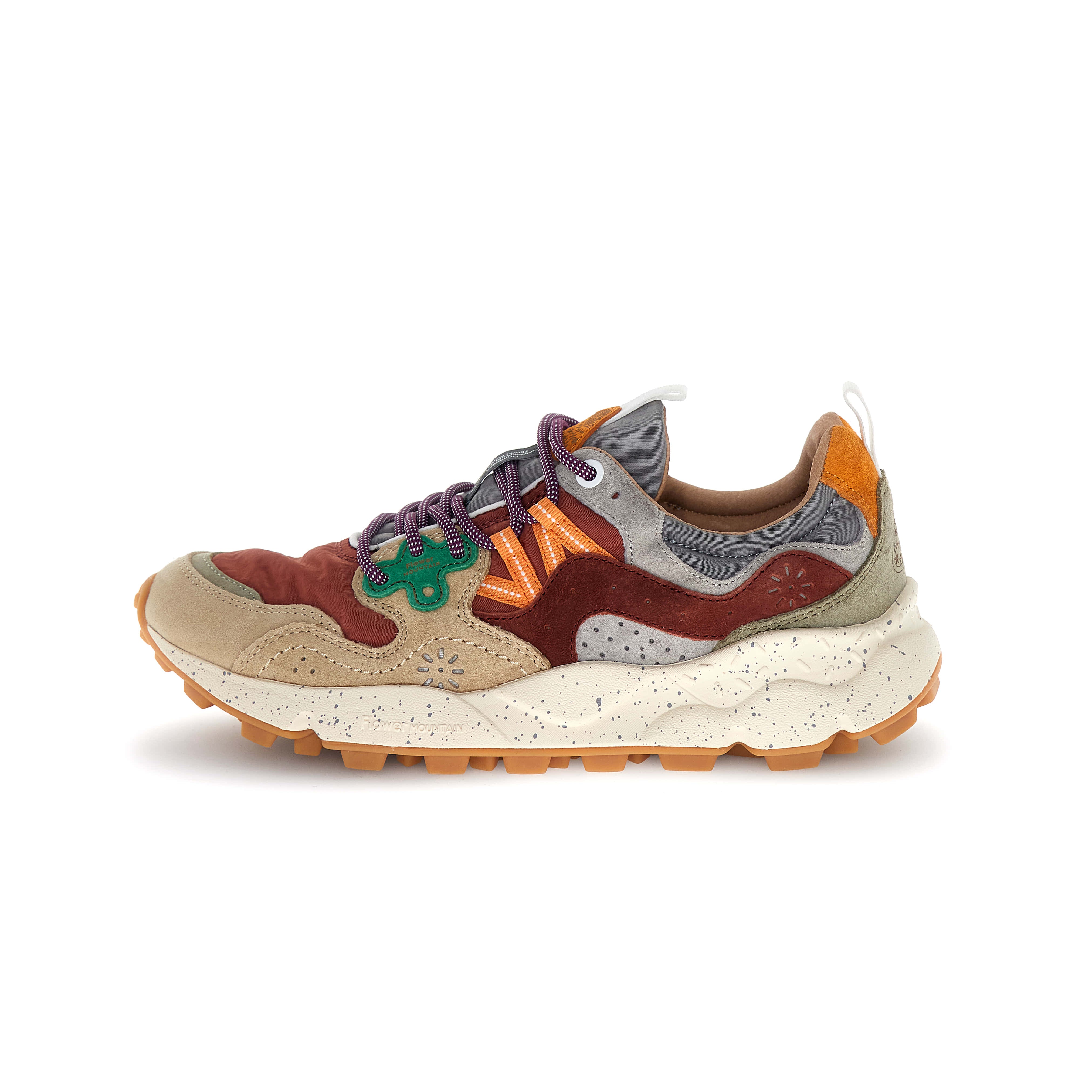 Yamano 3 WOMAN- Suede / Nylon : Light Beige - Rust - Grey