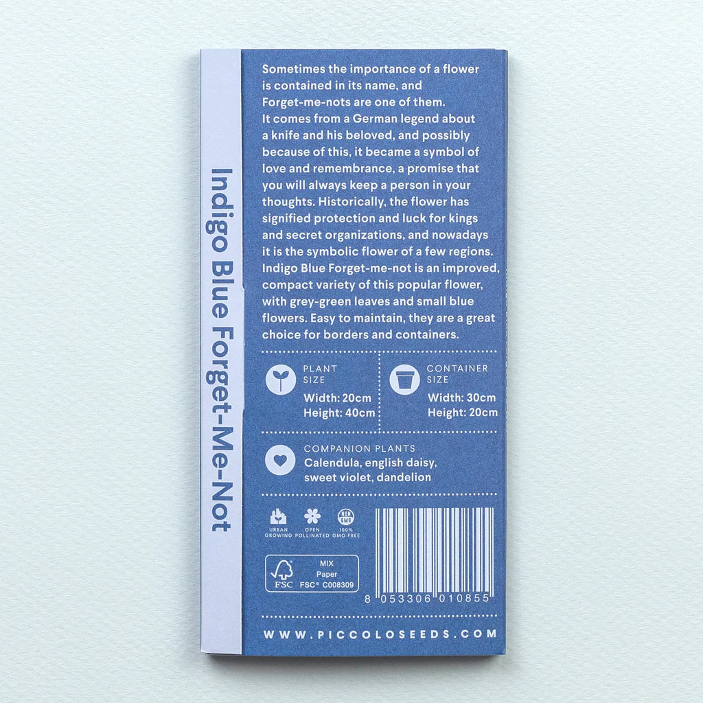 Seeds Packets - Forget-Me-Not - Indigo Blue
