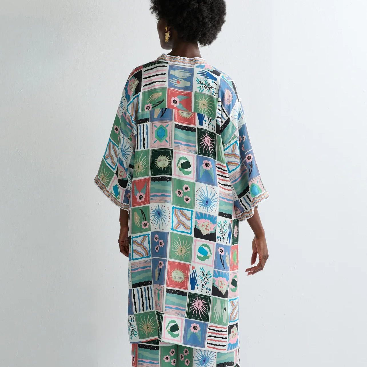 Mystical Collage Kimono - Multi