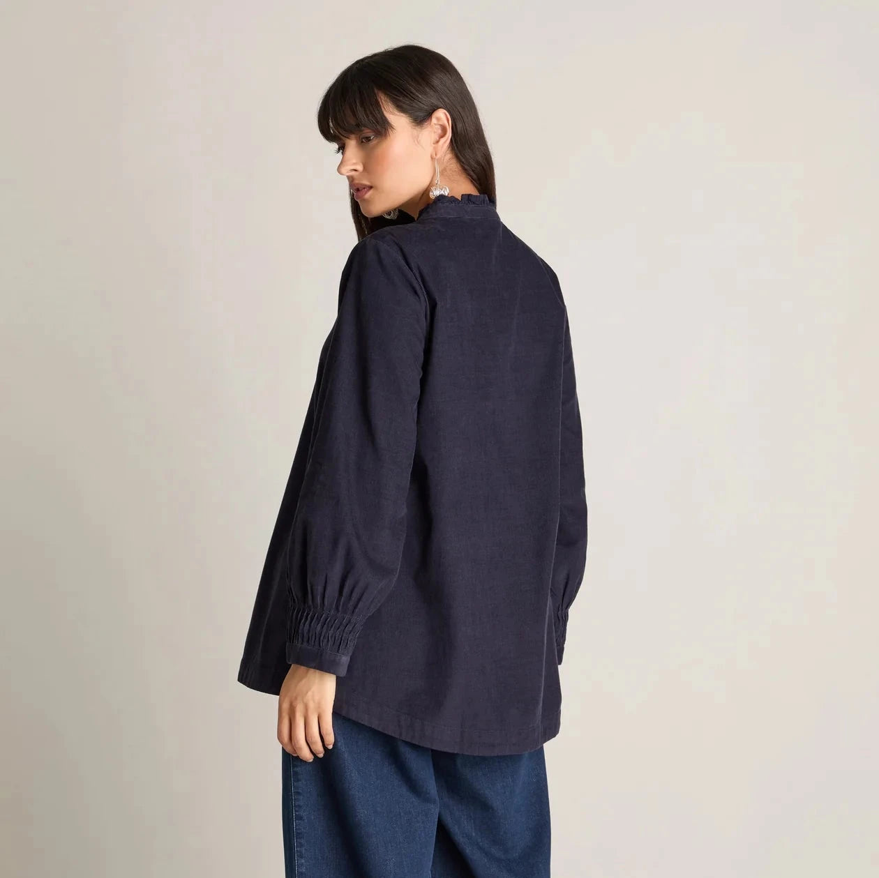 Cotton Pinwale Cord Shirt - Night