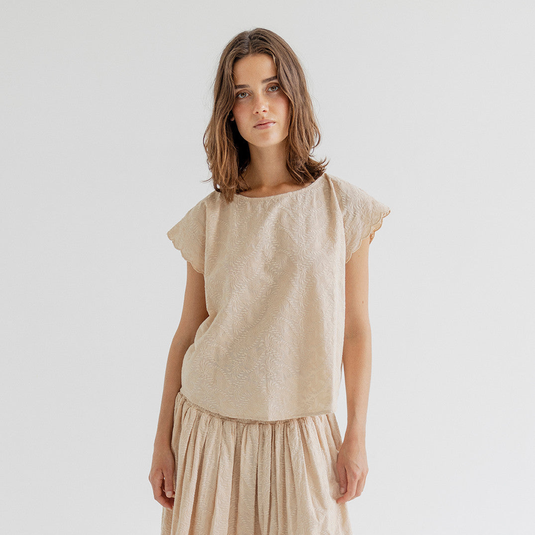 Hebe Blouse - Sand