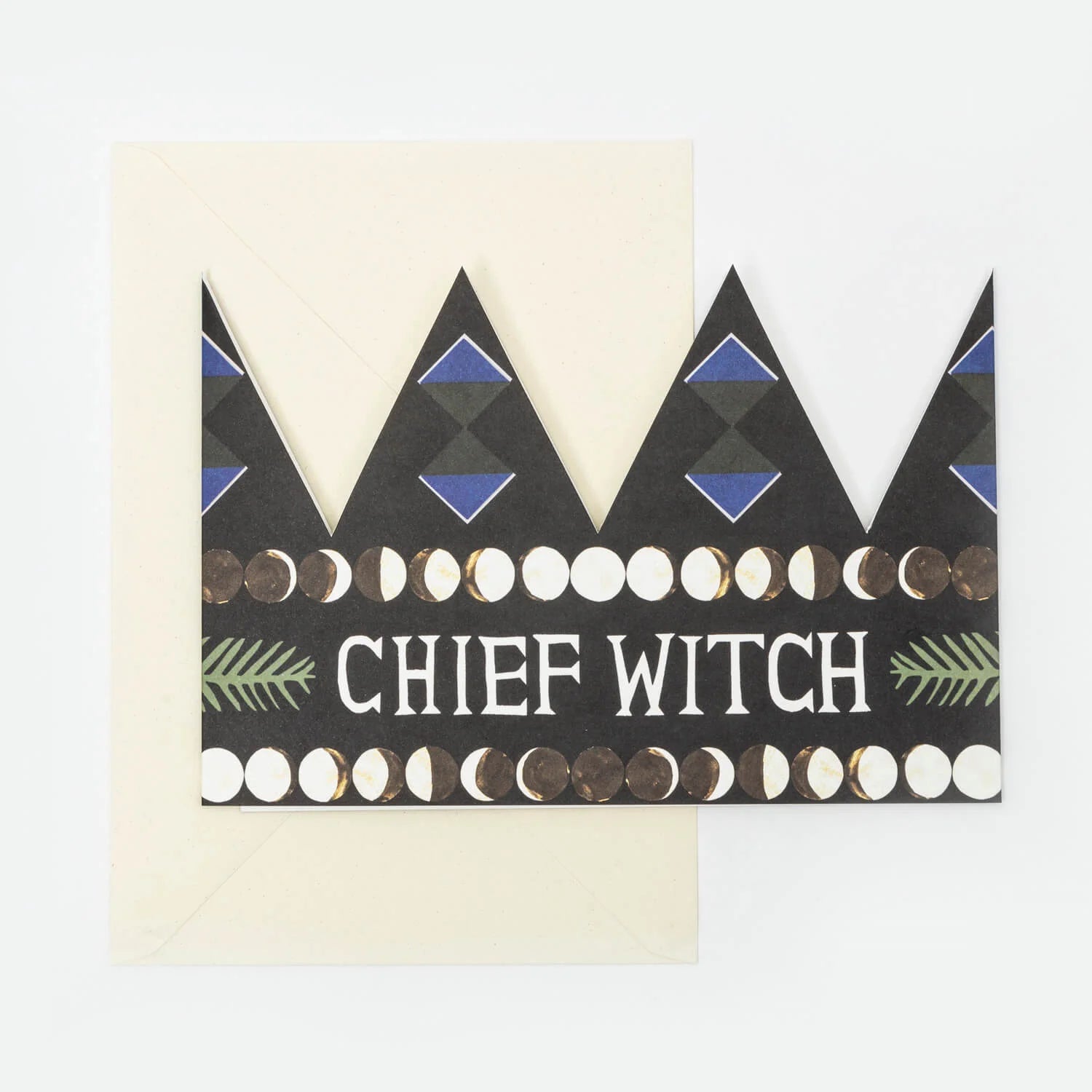 Chief Witch Party Hat Card