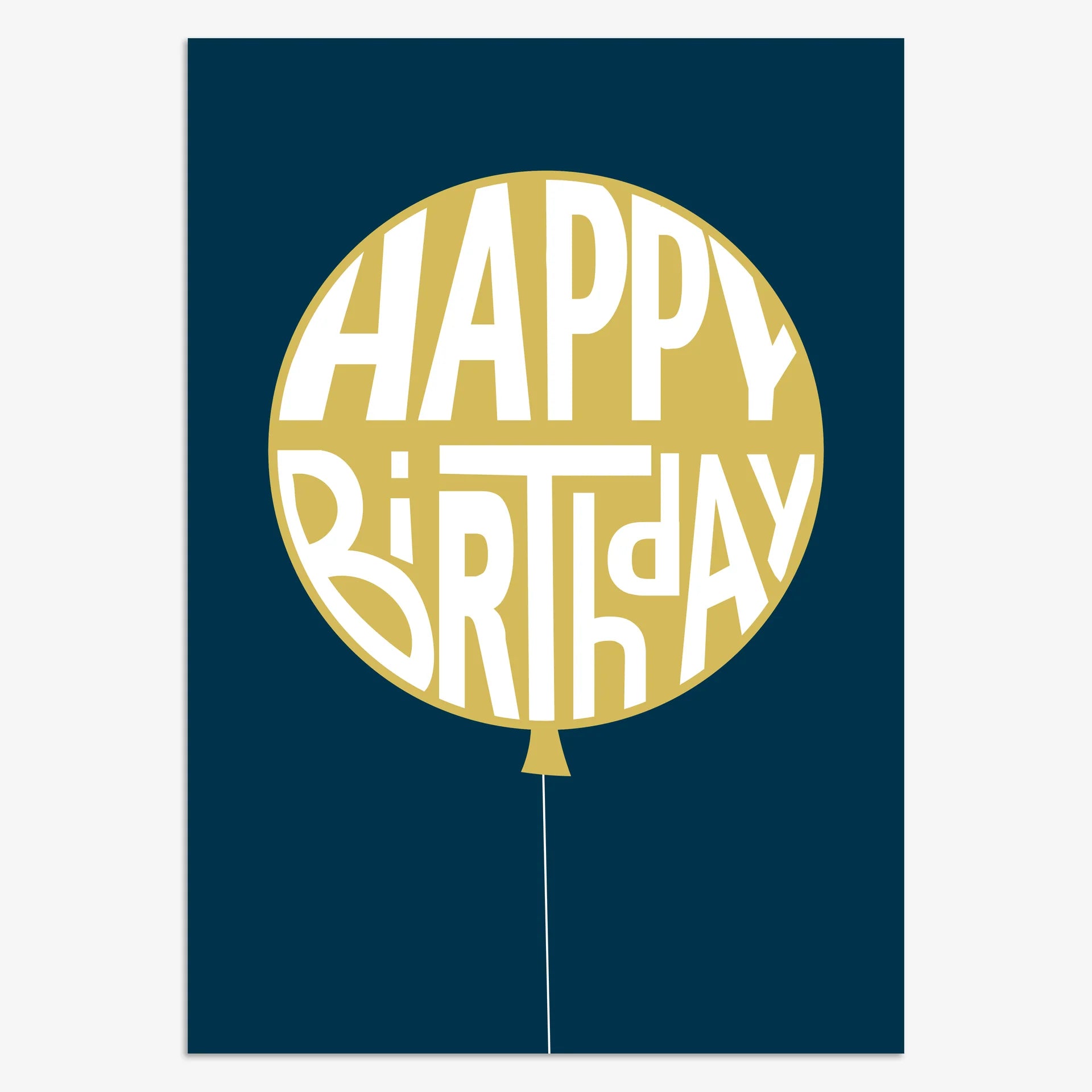 Happy Birthday Card - Balloon