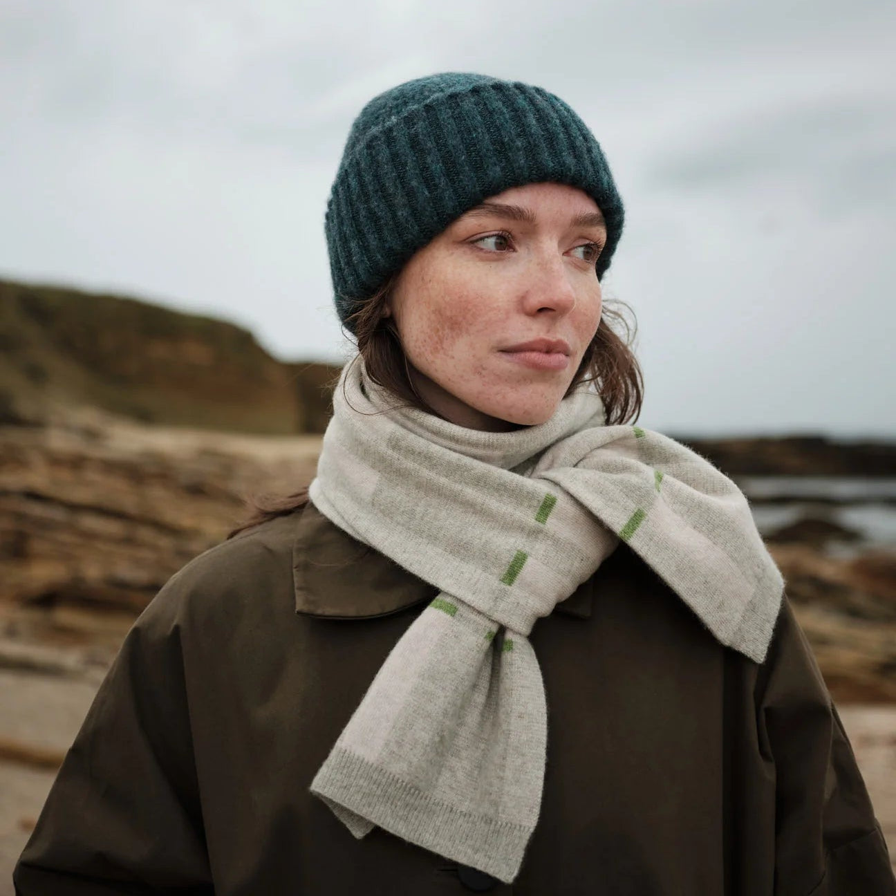 Garden Small Scarf - Birch & Swansdown