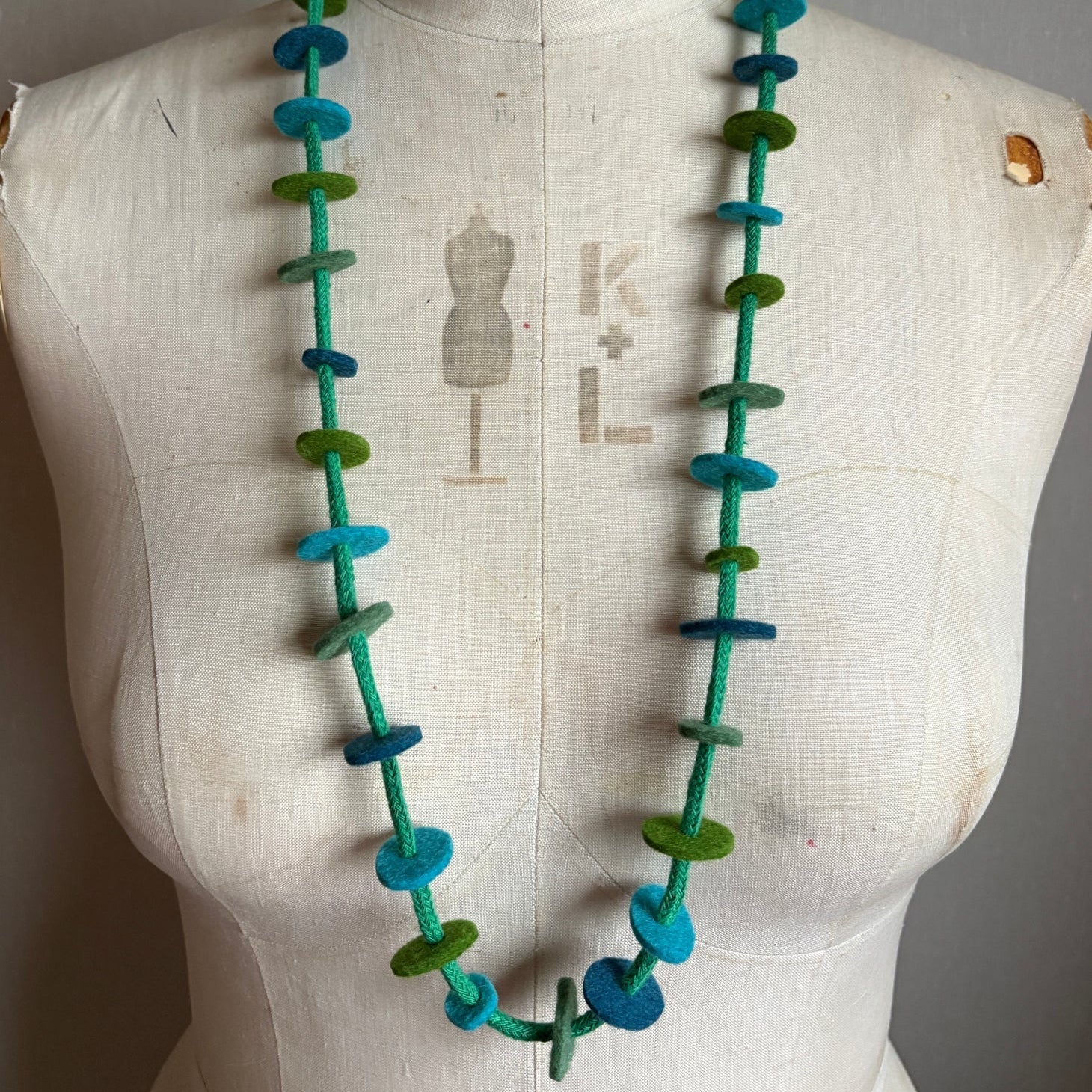 Jean Necklace for Knits - Iona & Green Seas