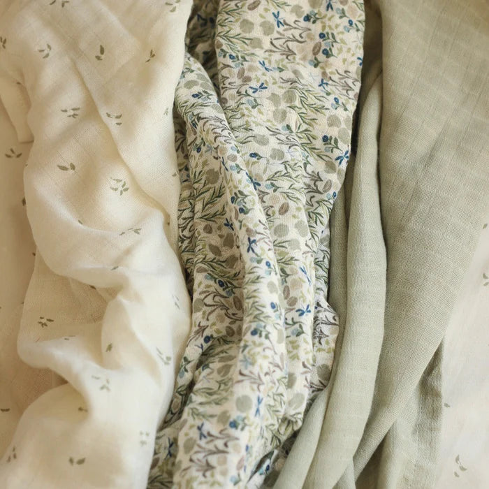 Organic Cotton Baby Muslin - Riverbank