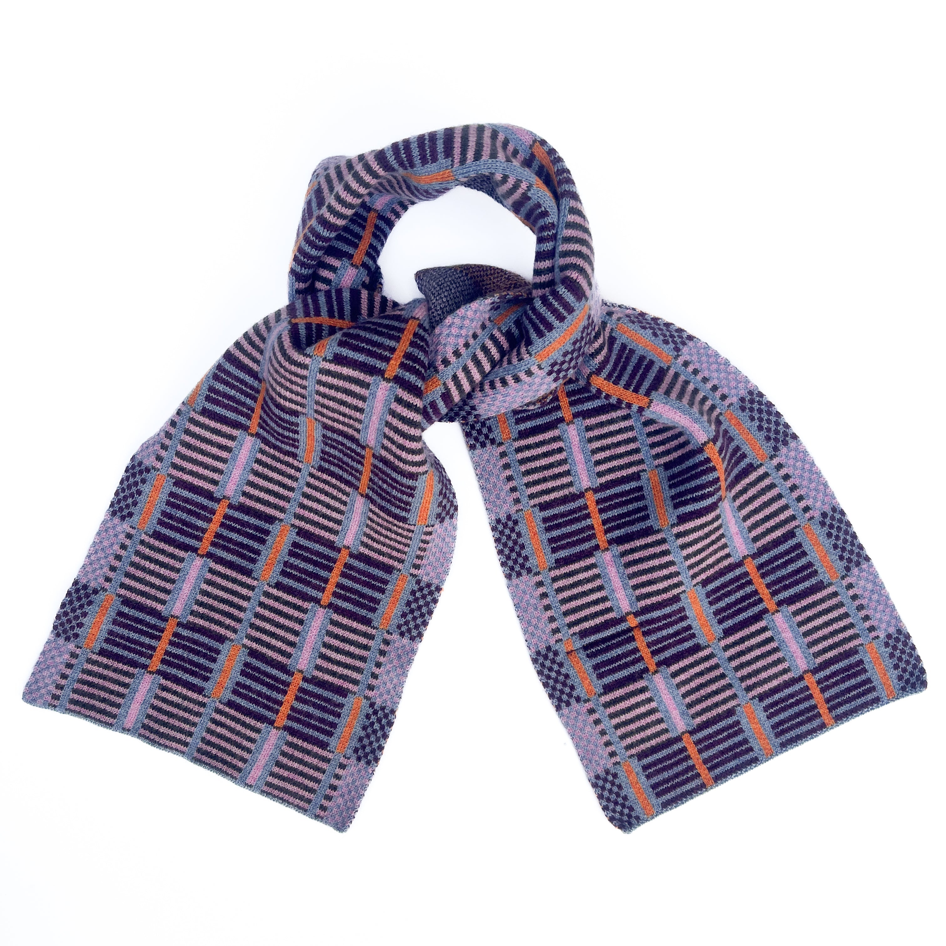 Ladder Scarf - Pink & Orange