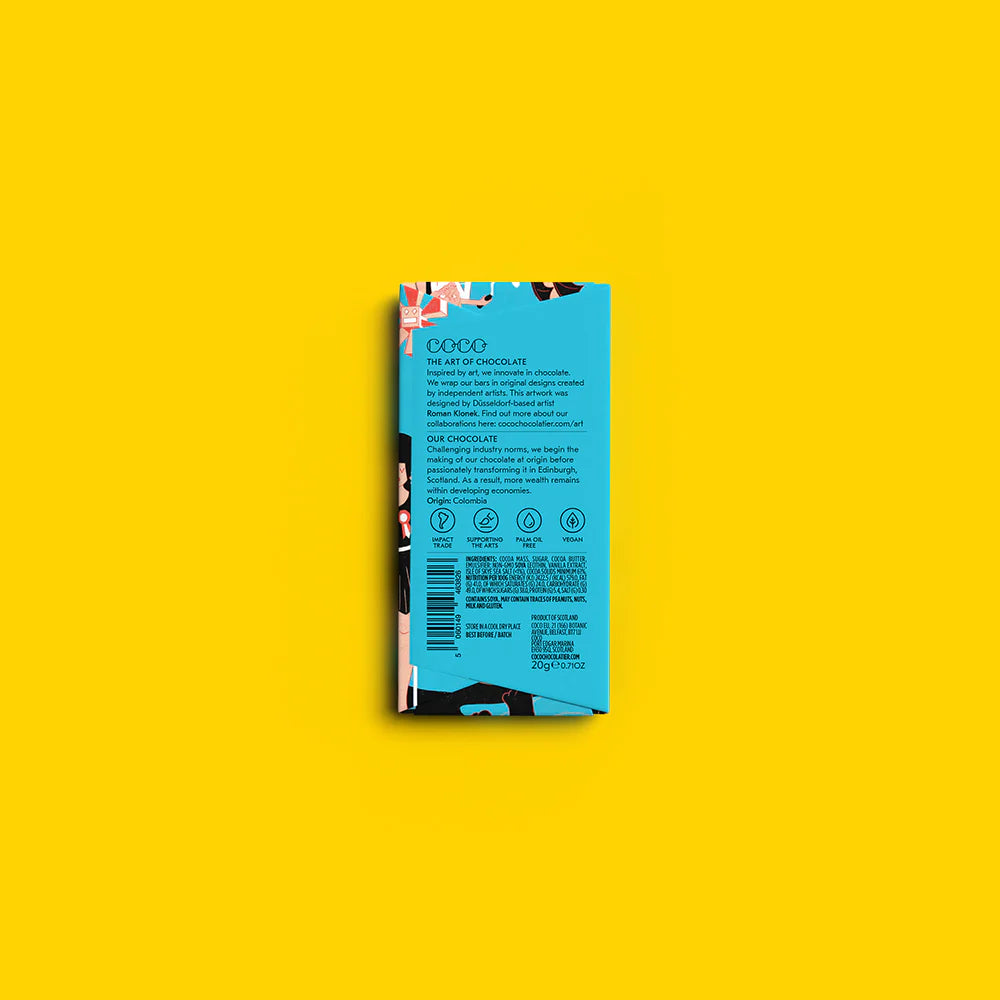 Mini Dark Chocolate Bar- Isle of Skye Sea Salt