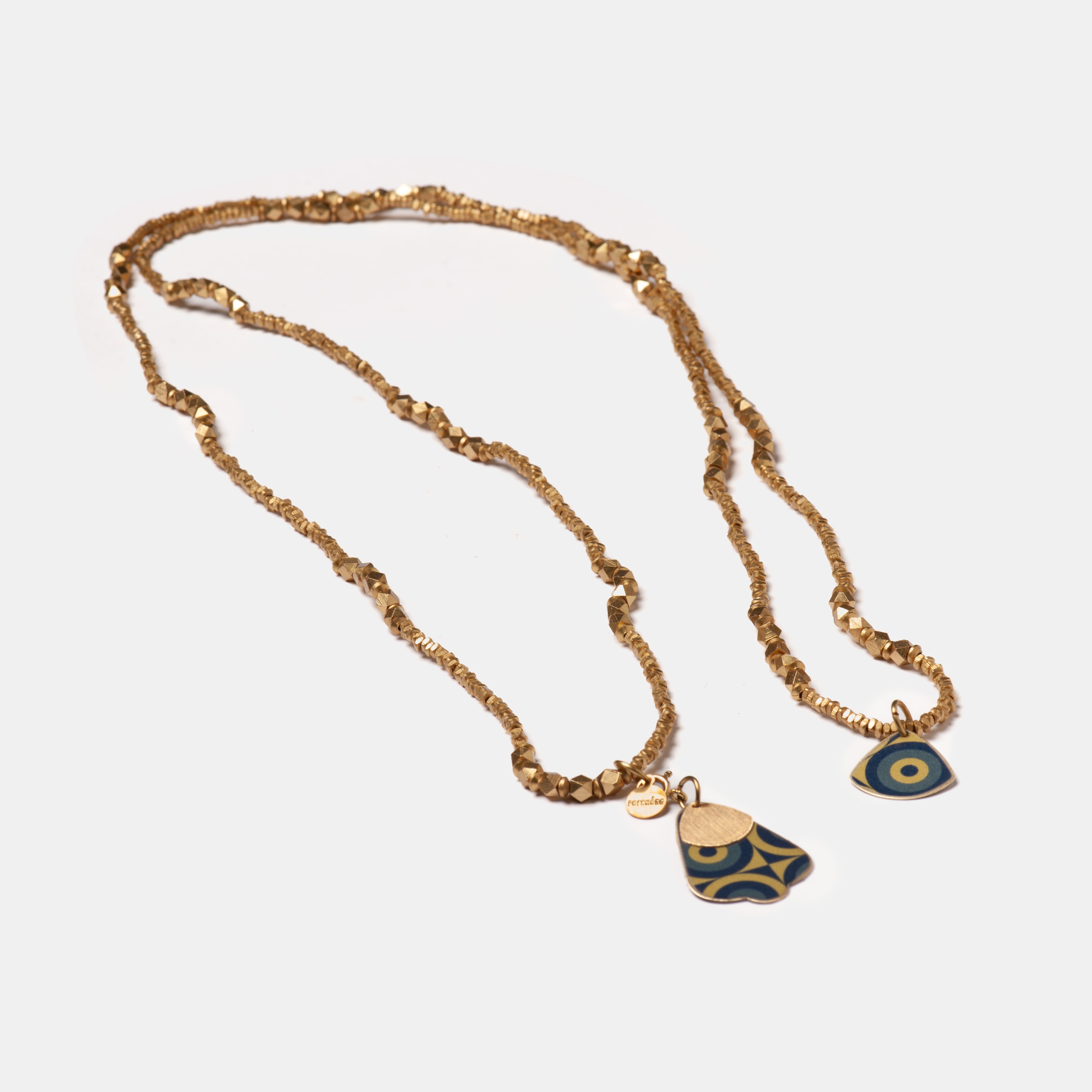 Necklace - Pune 21 - Navy / Green / Grey