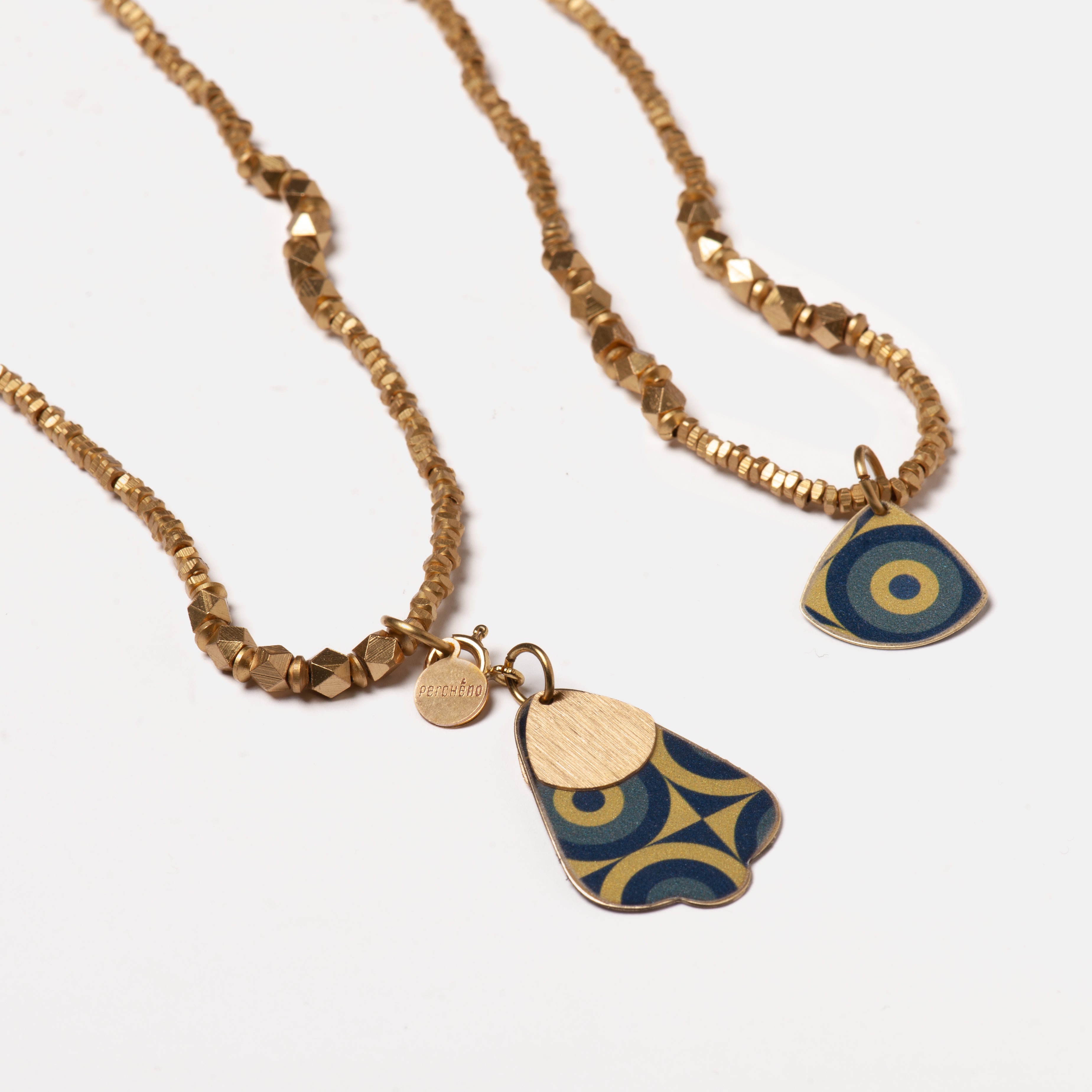 Necklace - Pune 21 - Navy / Green / Grey