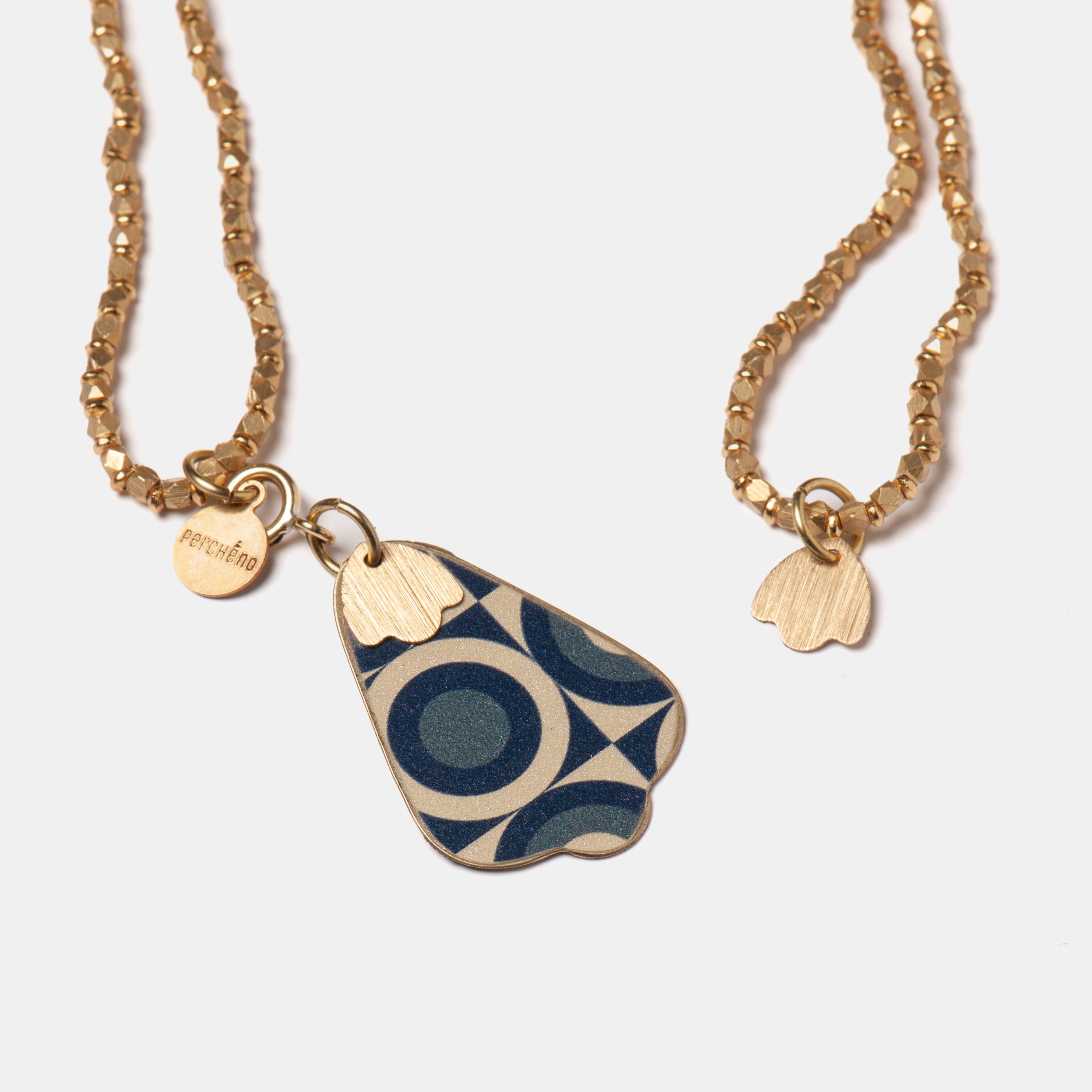 Necklace - Pune 22 - Navy / Green / Grey