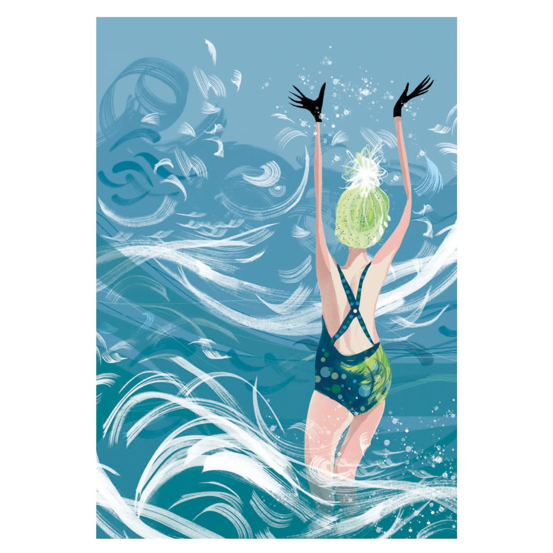 Swim Wild & Free - In The Surf Card