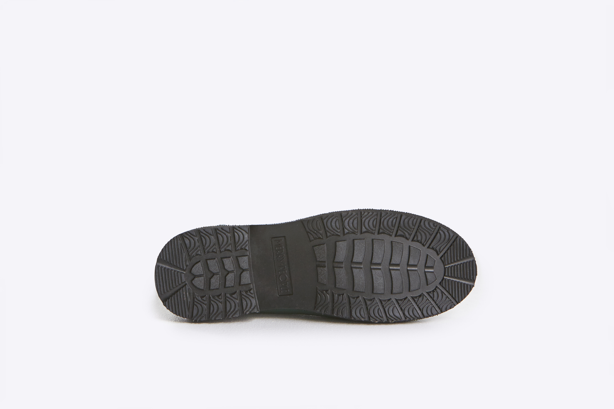 Black shoe sole with a textured tread pattern and "M&S Collection" branding.