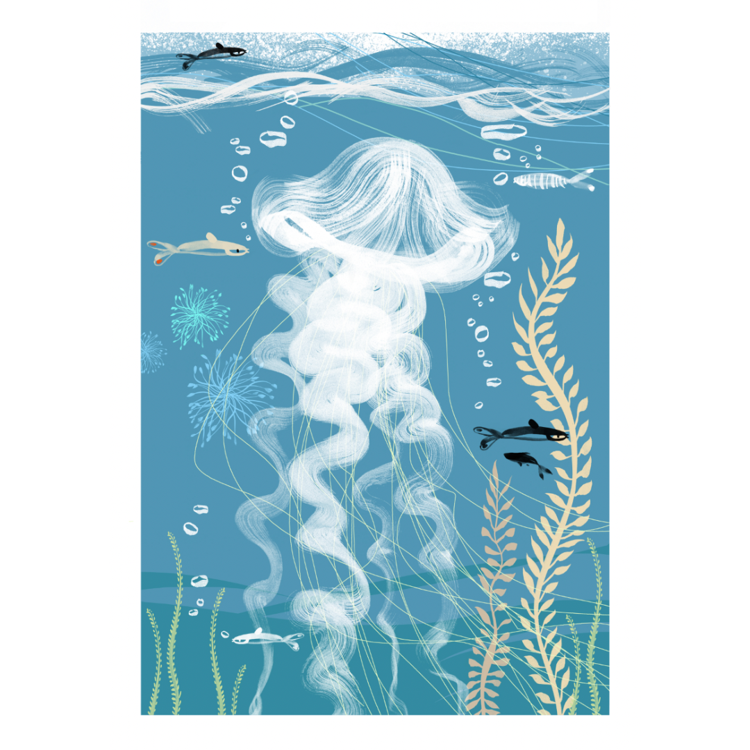 Sea Our Oceans - A4 Print - Jellyfish