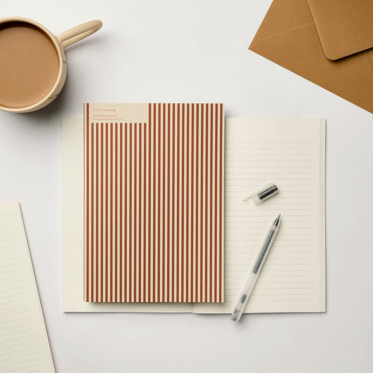 Notebook - A5 - Cinnamon Stripe