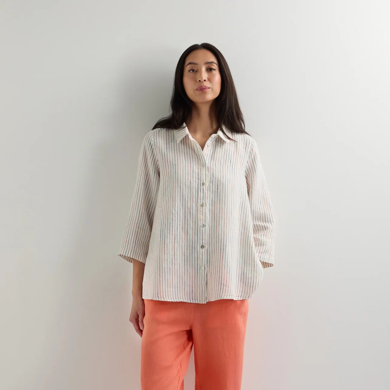 White Space Dye Stripe Shirt - Multi
