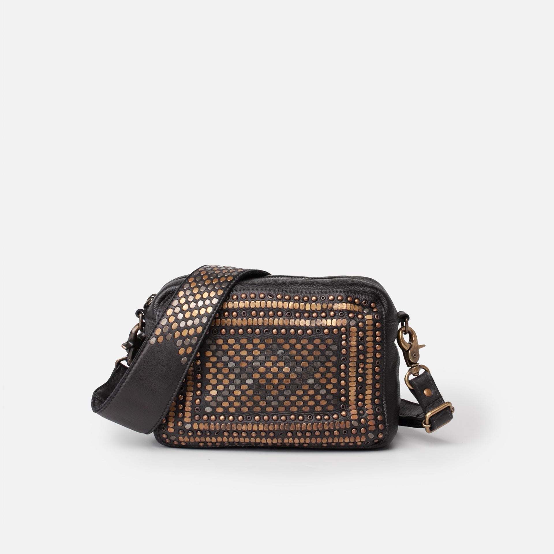 Lovington Leather Crossbody Bag - Black