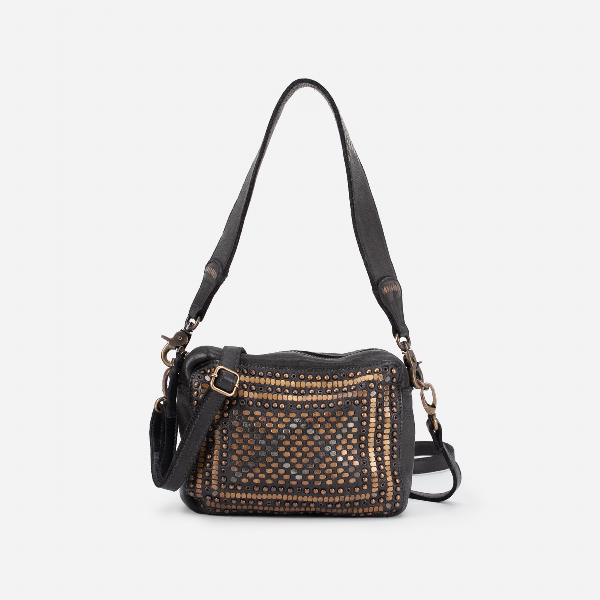Lovington Leather Crossbody Bag - Black