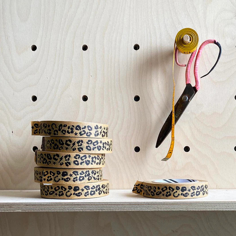 Adhesive Paper Tape - Leopard Print