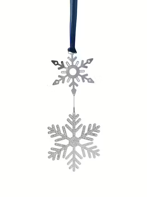 Hanging Decoration - Snow - Silver