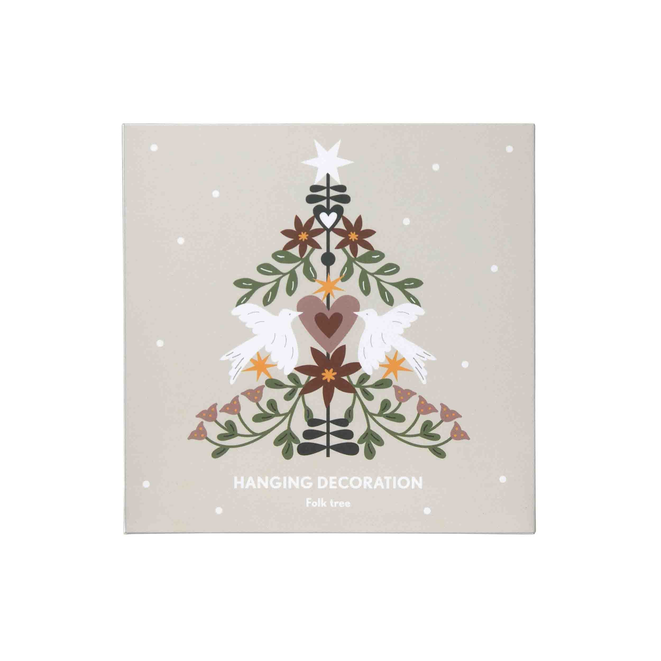 Hanging Decoration - Folk Tree