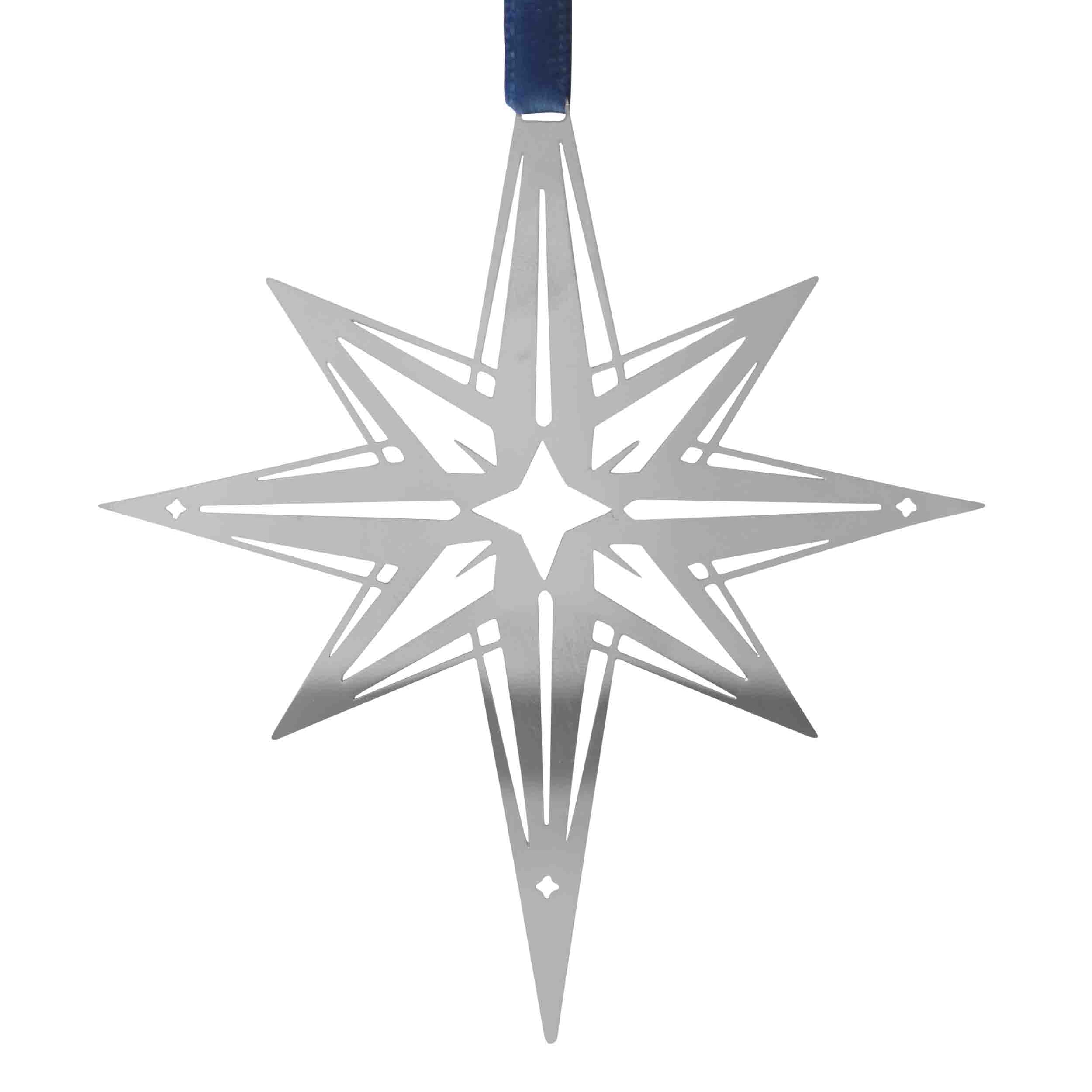 Hanging Decoration - North Star - Silver