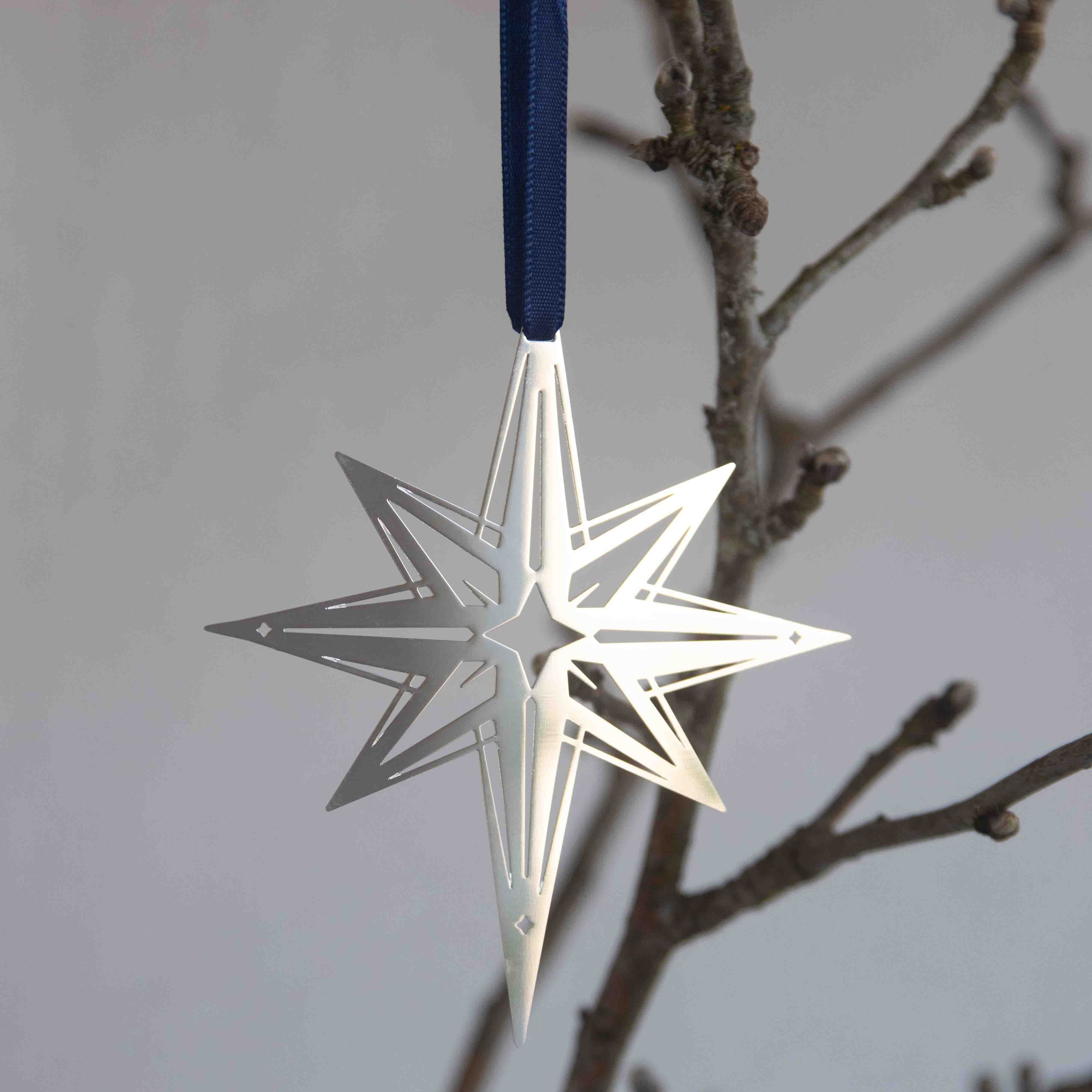 Hanging Decoration - North Star - Silver