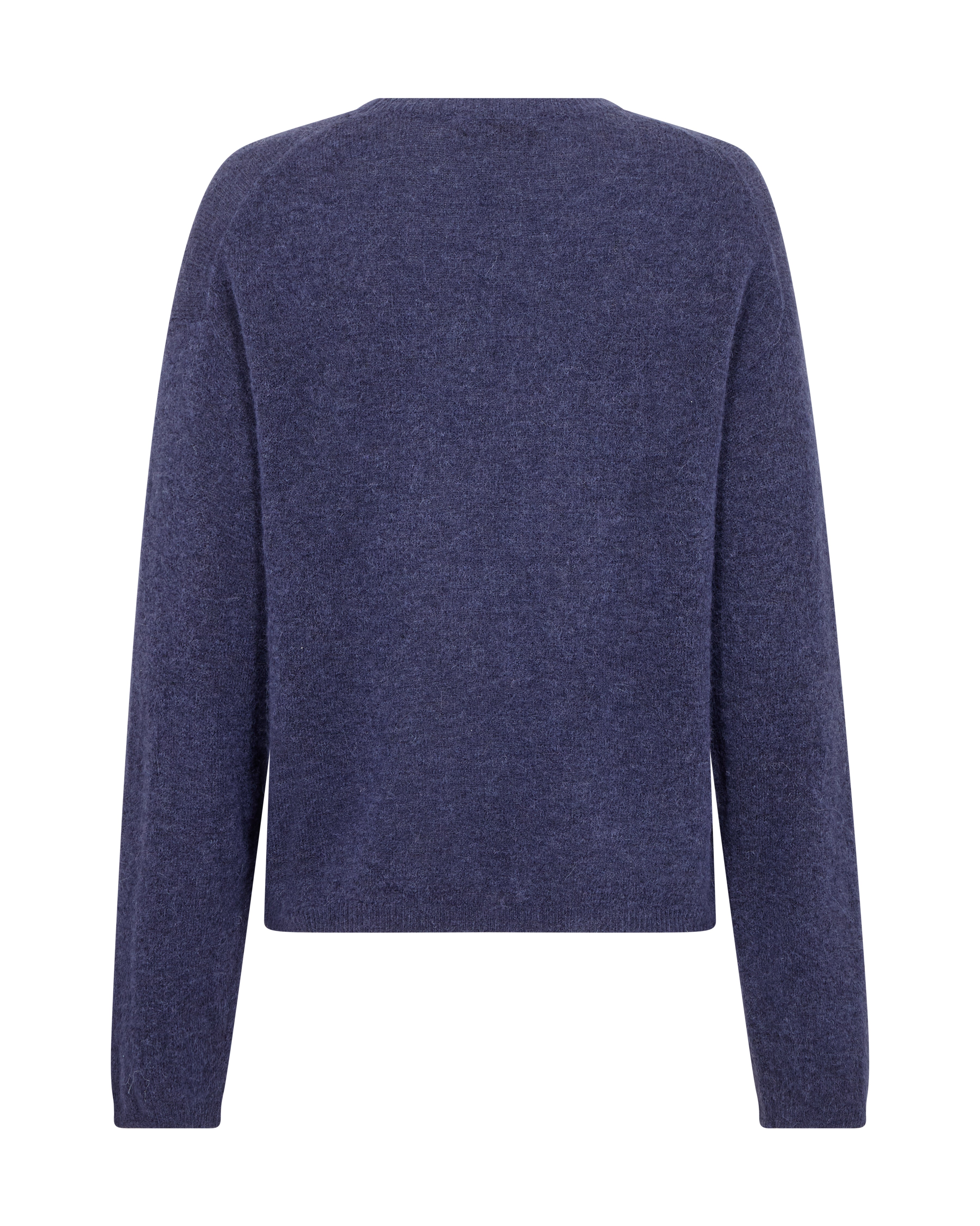 Blue sweater on a white background