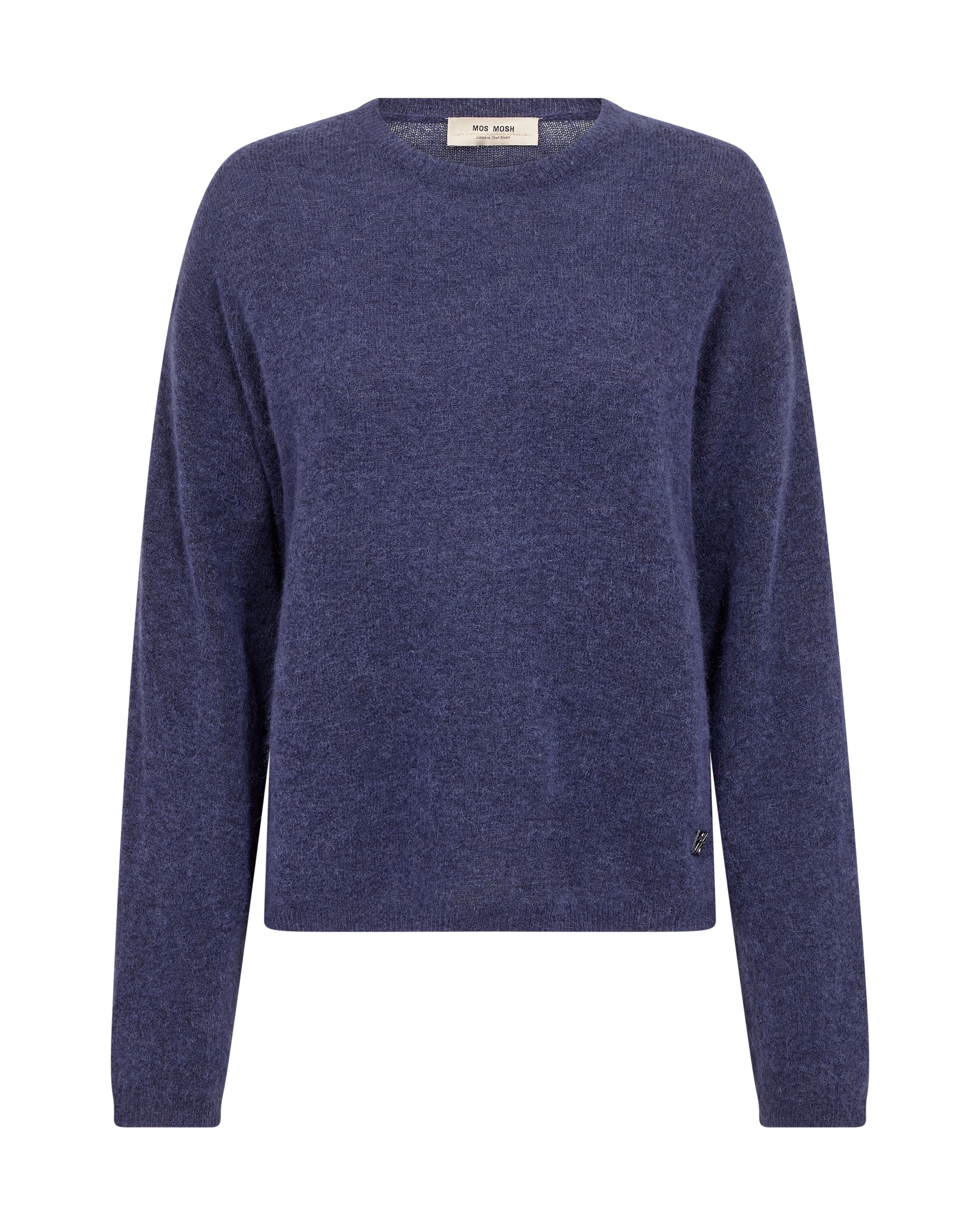 Blue sweater on a white background