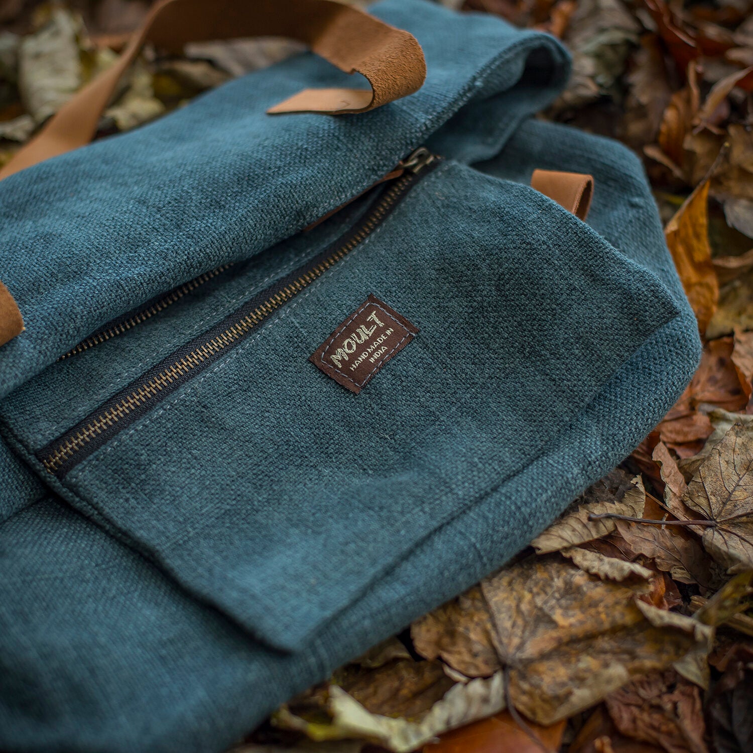Zipper Jute Bag - Dark Grey