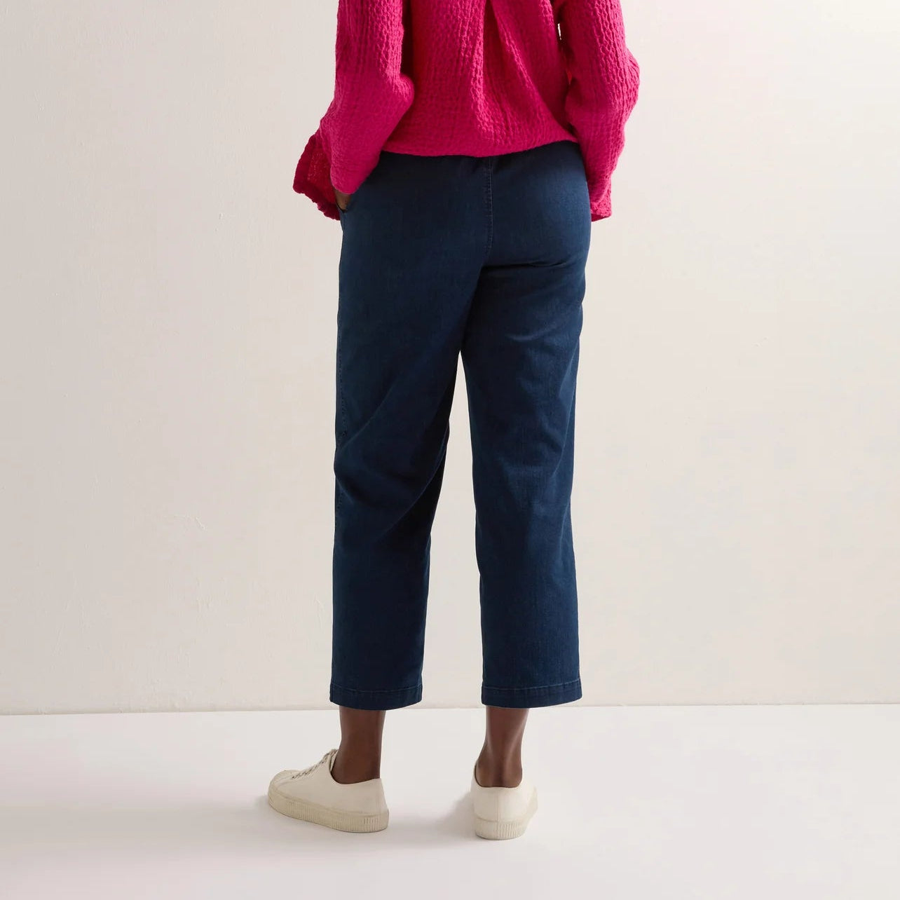 Stretch Denim Straight Trouser