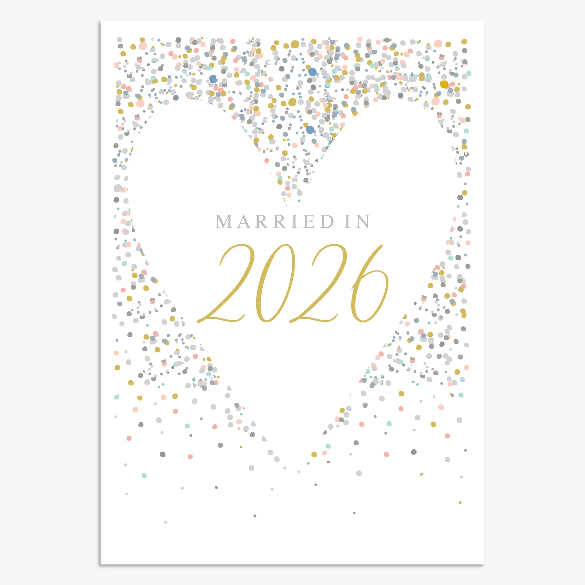 Wedding Card - Married In 2026
