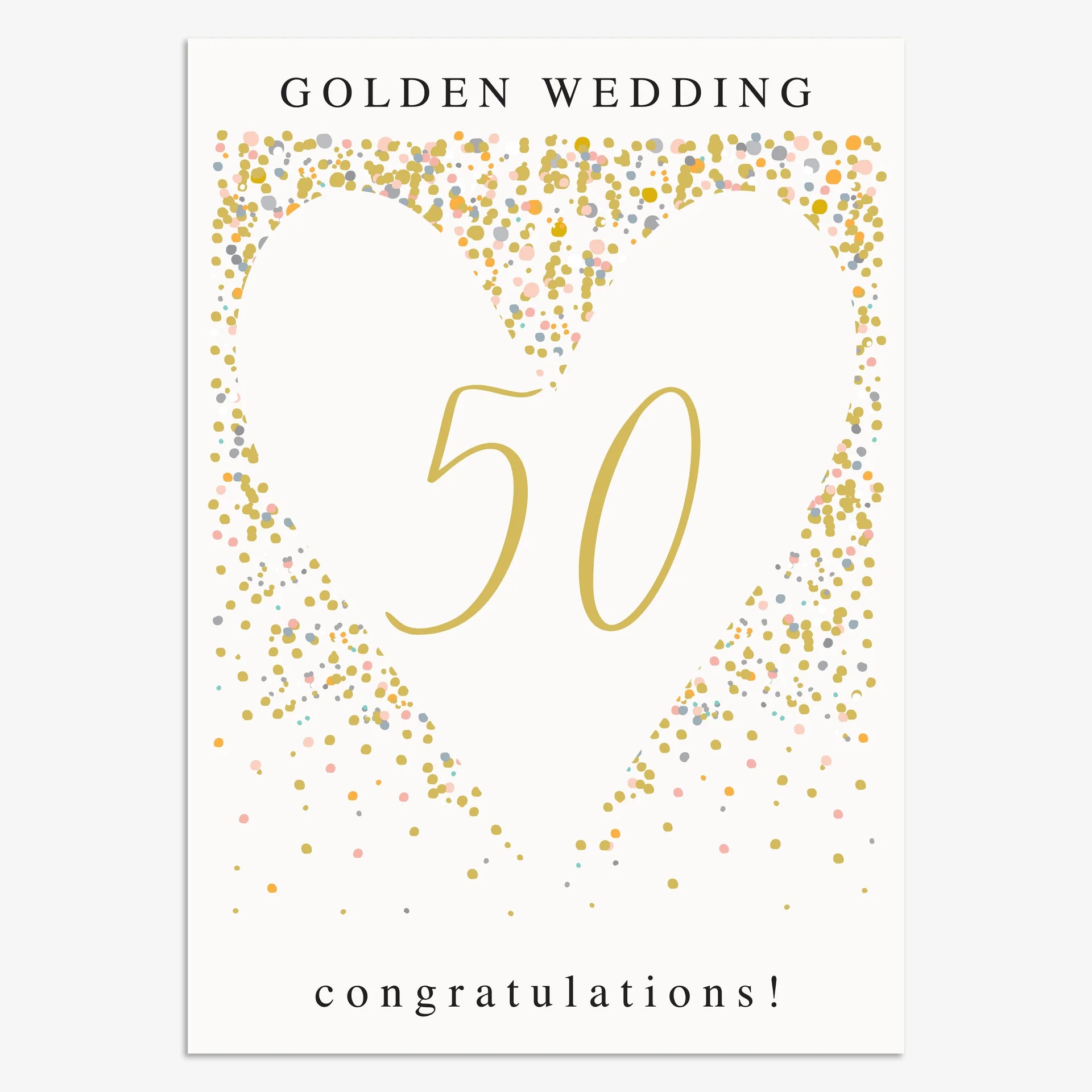 Greeting Card - Golden Wedding