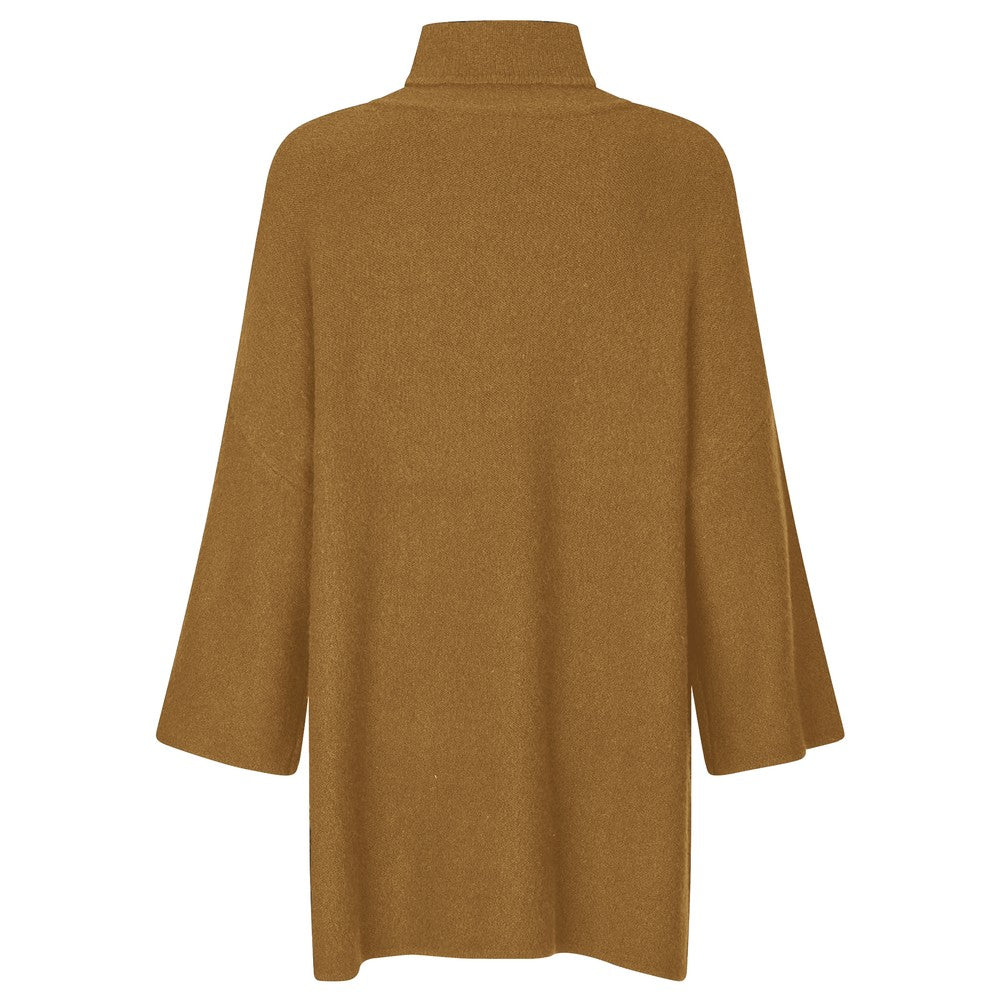 Brown sweater on a white background