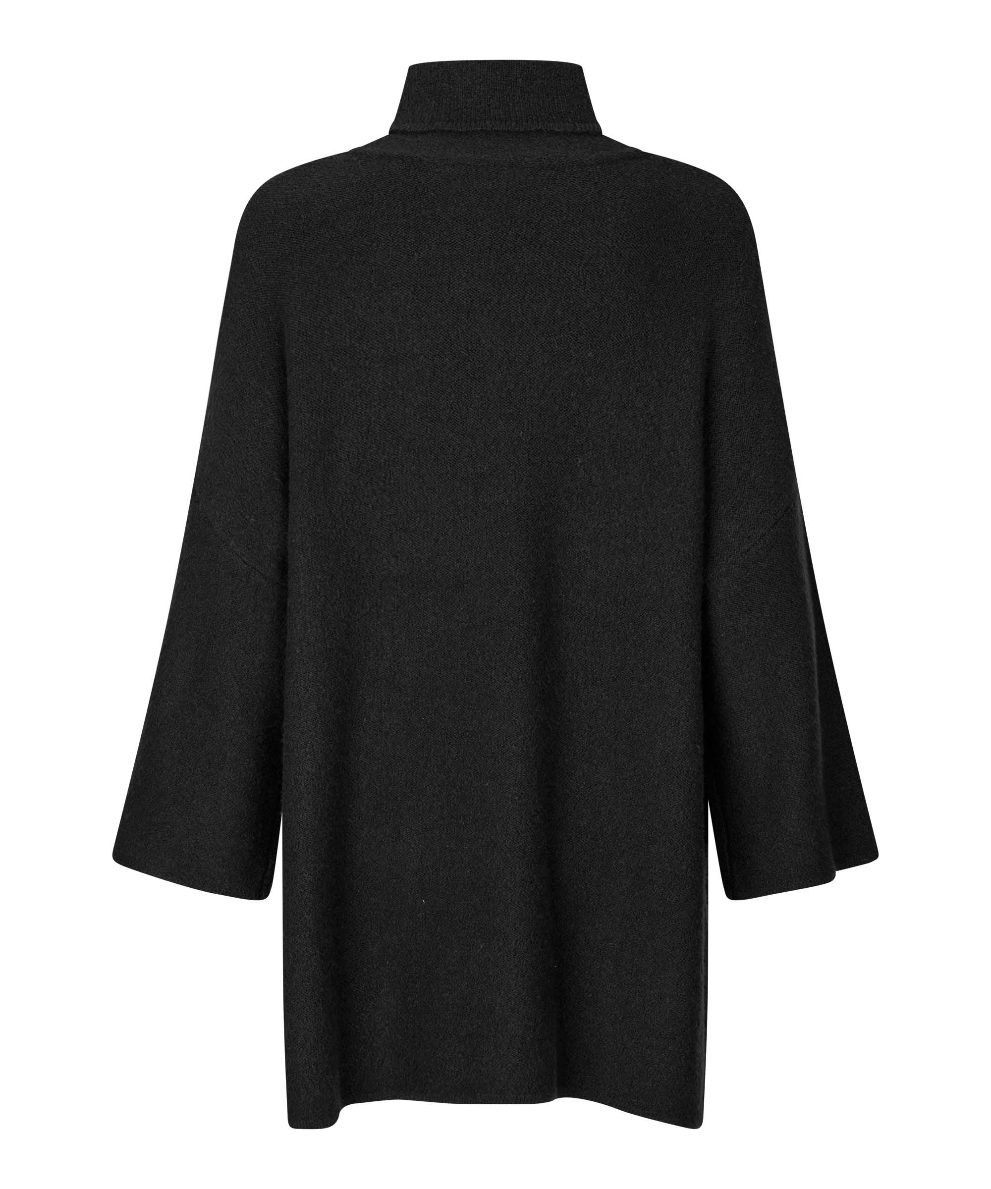 Black tunic on a white background