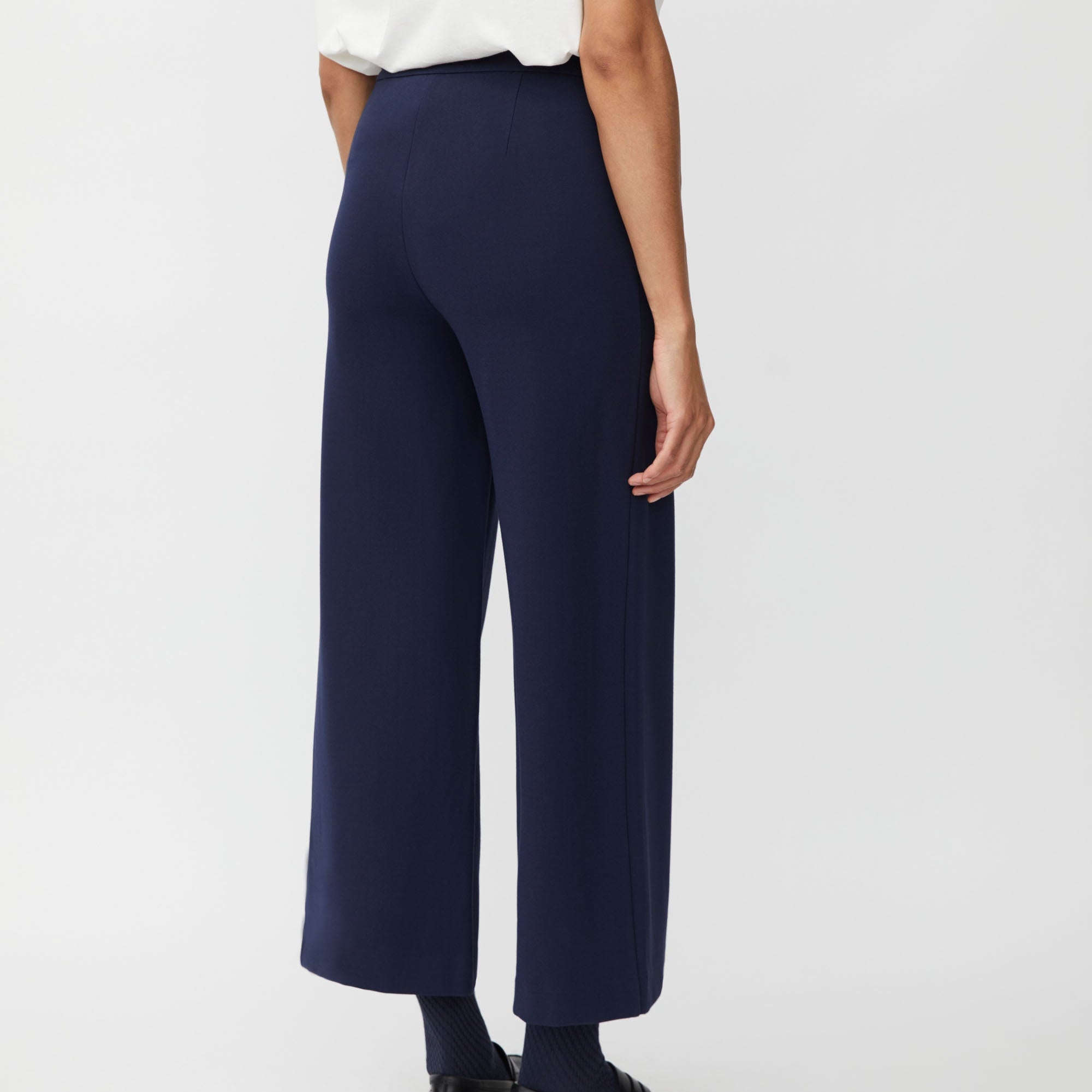 Paxora Wide Leg Trousers - Navy