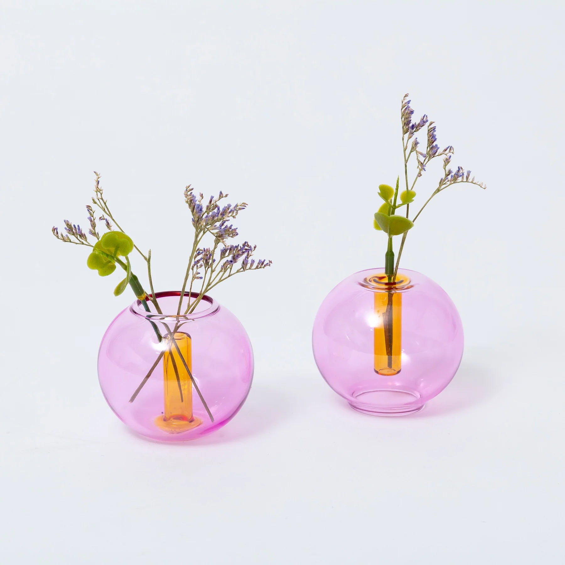 Mini Bubble Vase - Lilac / Peach