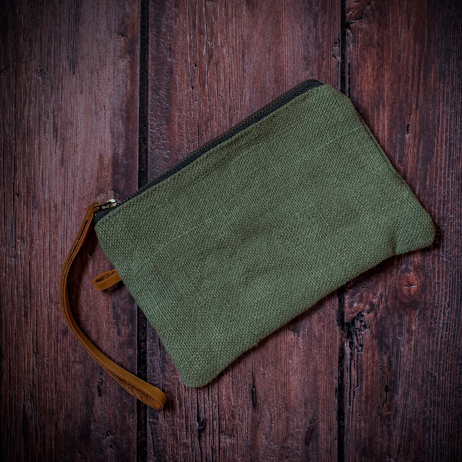 Jute Pouch - Soft Green