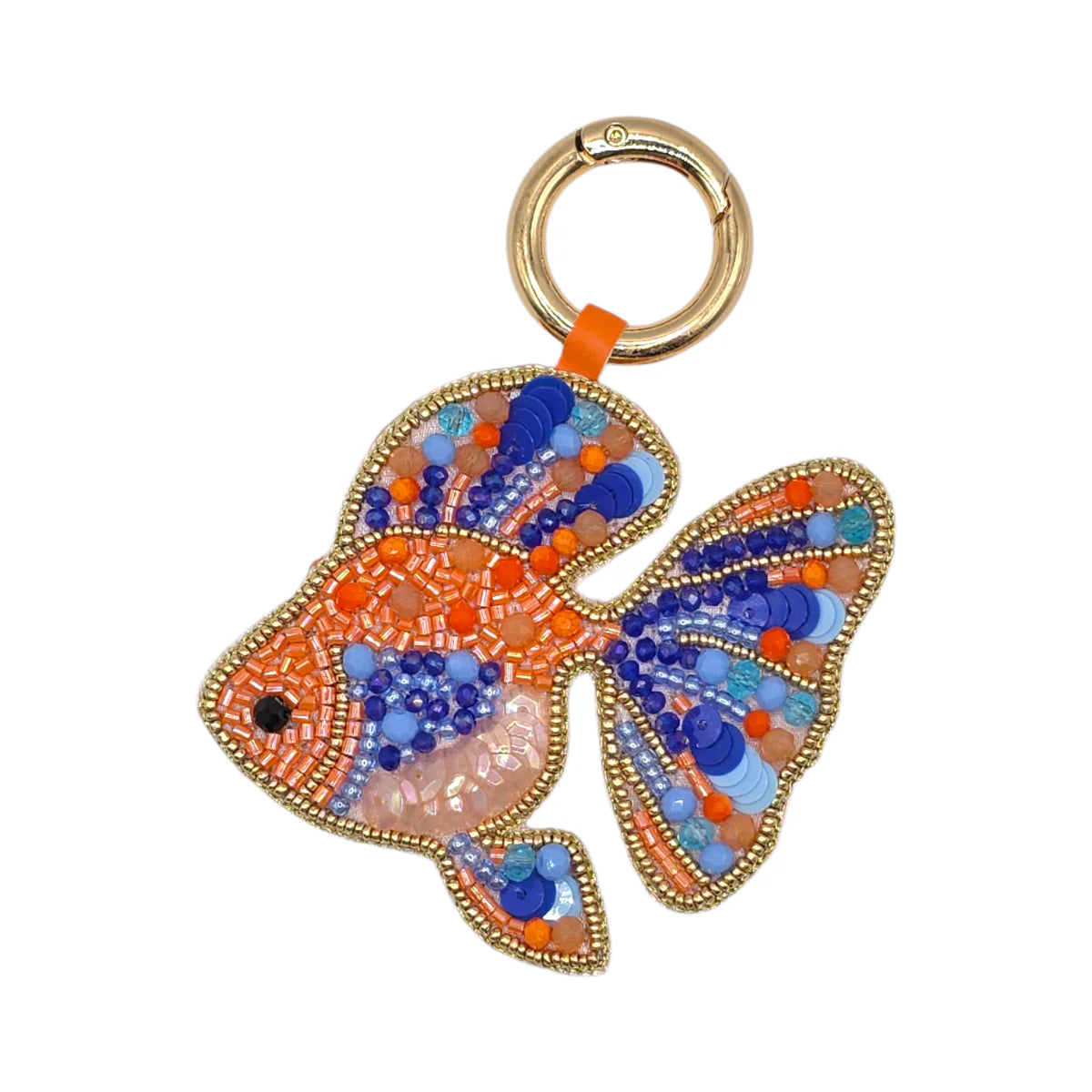 Beaded Bag Charm - Fish