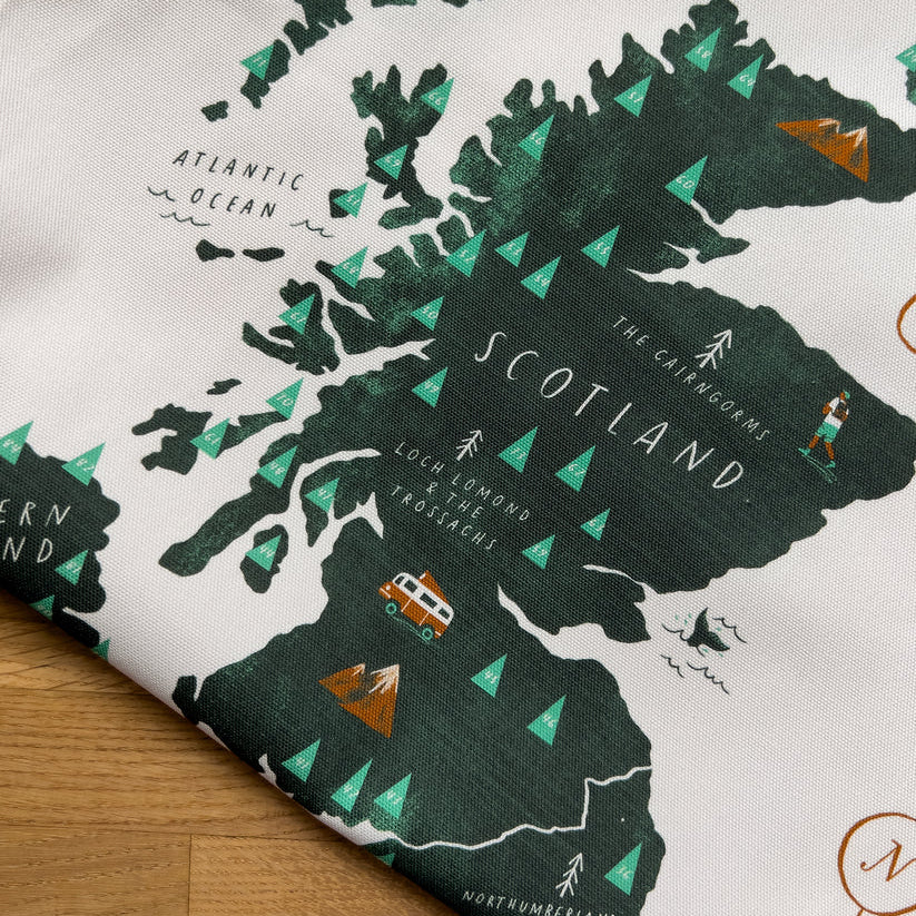 Tea Towel - Great British Road Trip