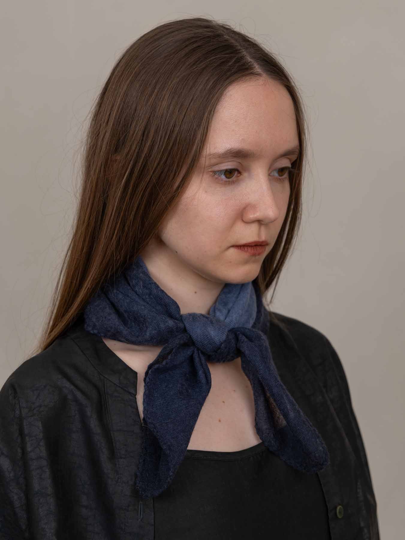 Muse Cashmere Foulard - Navy