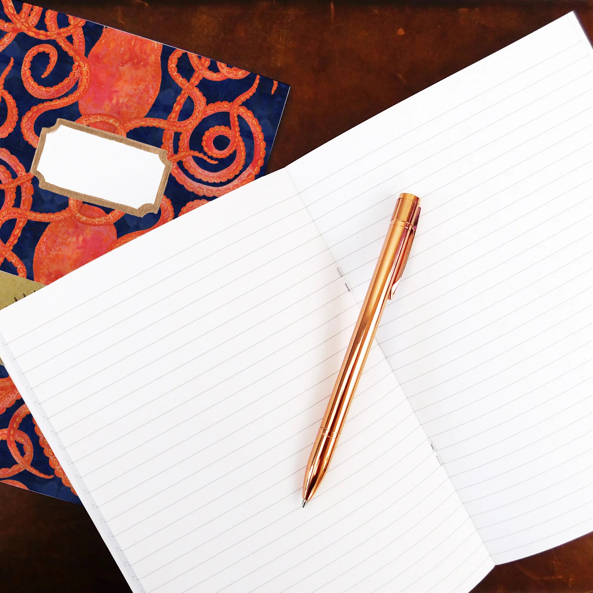 A5 Lined Notebook - Octopoda Octopus